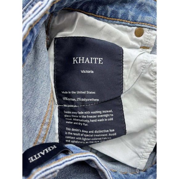KHAITE Blue Straight Leg Jeans - Picture 11 of 12